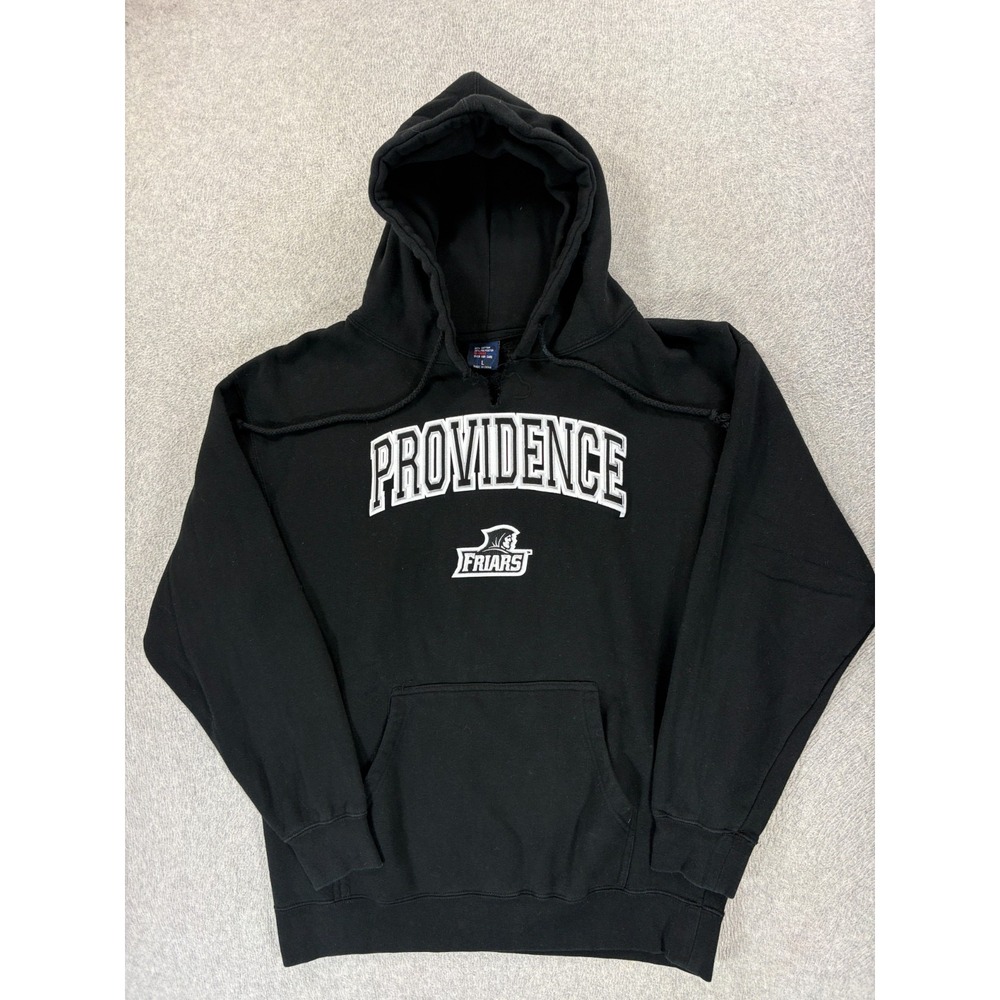 Providence Friars Stitched Logo Campus Hoodie Sweatshirt (Men's Large) Black